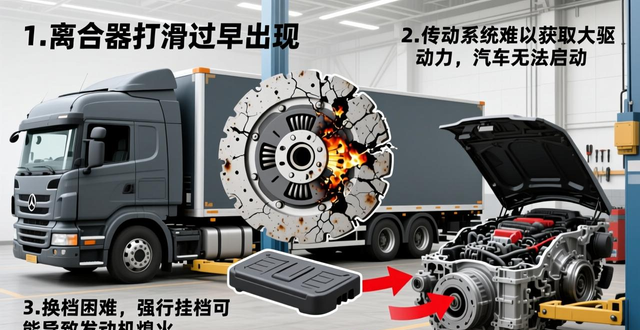 货车离合器片坏了症状_汽车离合器坏了的表现_卡车离合器片断裂的症状