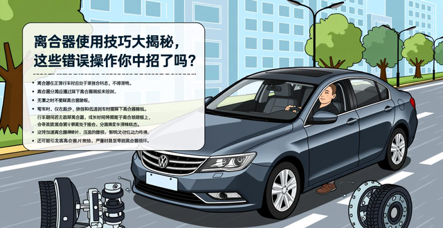 学车离合器操作技巧_离合器的使用技巧_正确使用离合器
