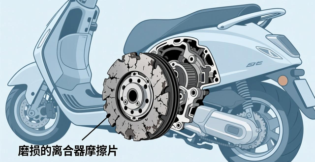 踏板摩托车离合器打滑_摩托车打滑原因分析_路况突变车辆故障操作失误