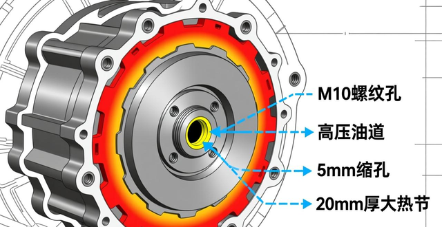 国产新一代CVT变速箱离合器壳体压铸工艺改进_离合器壳体_高压点冷型芯针设计优化