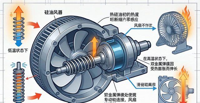 硅油风扇离合器的工作原理_硅油离合器工作原理_硅油风扇离合器作用