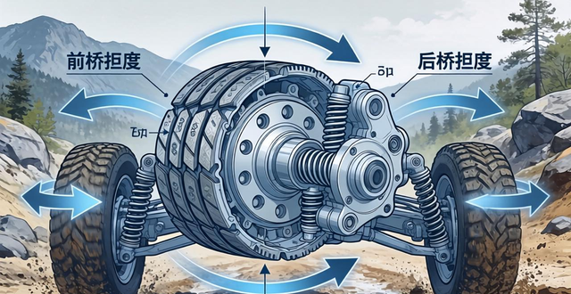 Jeep Compass指南者电控多片离合器中央差速器_jeep指南者离合器_Jeep Compass指南者Freedom-Drive四驱技术