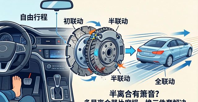 手动挡半离合行驶对离合器片的影响_离合器半联动有箫音_手动挡半离合状态对变速箱的损害