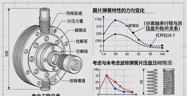 膜片弹簧离合器压盘设计原理_从动盘波形弹簧片对干式离合器扭矩传递的影响分析_膜片弹簧离合器压盘结构