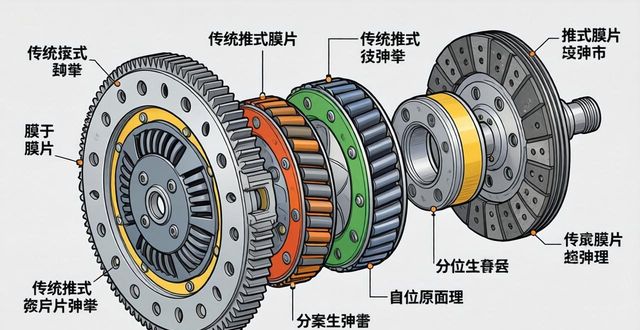 拉式离合器工作原理_膜片弹簧离合器 推式拉式离合器 结构对比 拉式膜片弹簧离合器 优缺点