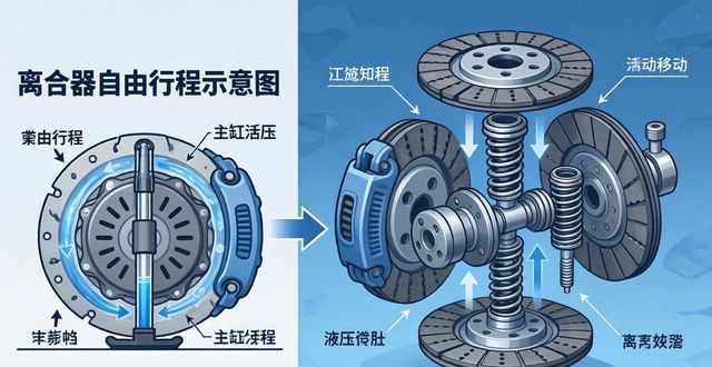 离合器工作原理_离合器自由行程示意图_摩擦离合器类型