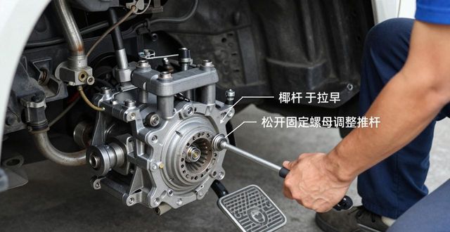 总泵推杆调整离合器压盘间隙_货车离合器打滑怎么调_调整离合器助理泵推杆